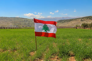 Lebanese flag.