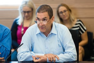 Yiftah Ron Tal, during a Finance committee in the Israeli parliament. 