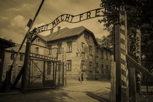 Nazi concentration camp of Auschwitz 