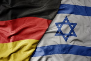 Germany and Israel flags