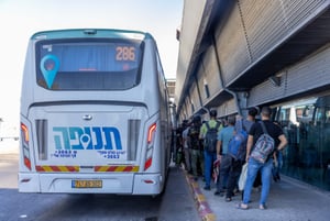 The central bus station in Tel Aviv, on August 3, 2023. 