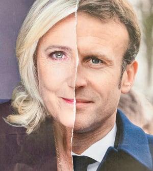 Macron and Le Pen.