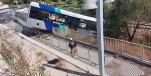 Bus crash into a wadi, Jerusalem