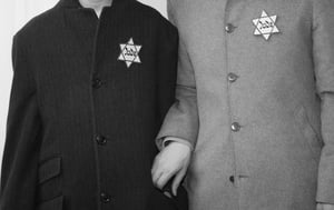 Illustrative: Jewish father and son during the Holocaust