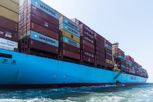 Maersk Ship in the Red Sea