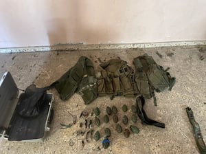 Weapons seized in Rafah sweeps.