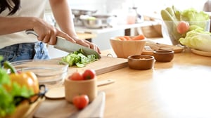 Illustrative: Woman cooking