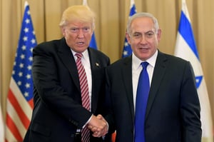 Trump and Netanyahu at their meeting