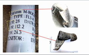 Comparison of Iranian missiles to fragments from projectile in Majdal Shams.