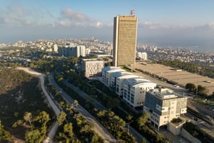 Aerial view of the Haifa University