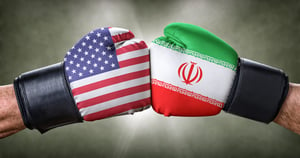 A boxing match between the USA and Iran 