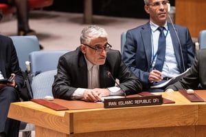 Iran’s Permanent Ambassador to the United Nations Amir Saied Iravani.