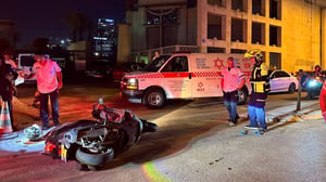 Scene of the murder in Tel Aviv