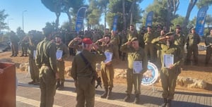 Haredim completing training course.