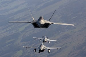  US Air Force F-22 RAPTOR fighter jets 