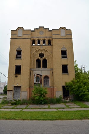 Abandoned synagogue in Detroit