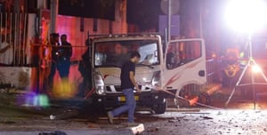 Van involved in suicide bombing