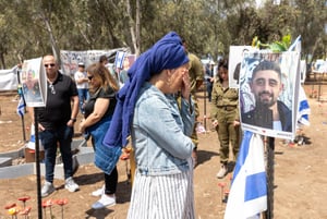 Site of the Nova music festival massacre in Re'im forest, near the Israeli-Gaza border, May 13, 2024. 