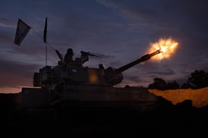 IDF tanks in the Gaza Strip.