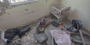 DISTURBING: Weapons cache hidden by baby's crib in Gaza home