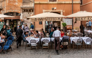 Jewish restaurant in Rome