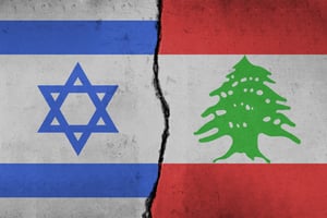 Israel and Lebanon. Illustration.