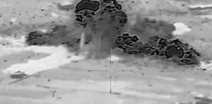 Striking Hezbollah targets.