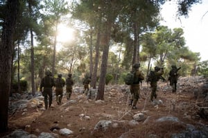 IDF forces training near Lebanon