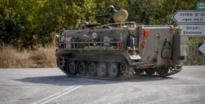 IDF tank near Kiryat Shemona