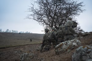 IDF soldiers at the Lebanese border