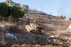 IDF tank operating in Lebanon. Illustration.