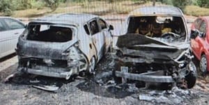 Cars burned by 2 Israelis working as Iranian agents 