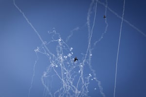 Intercepting Hezbollah rockets. Illustration.