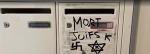 "Death to the Jews" graffiti in Paris building