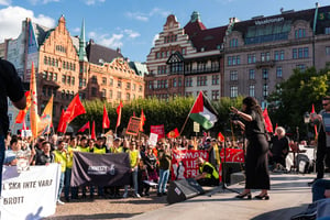 Pro-Palestinian demonstrations in Malmo, Sweden