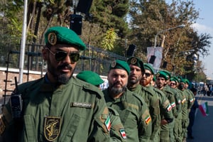 IRGC members in Tehran.