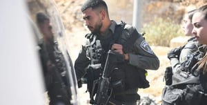 Border police outside Jerusalem