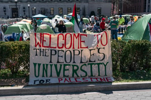 Protest at Columbia University