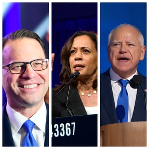 Josh Shapiro, Kamala Harris, Tim Walz