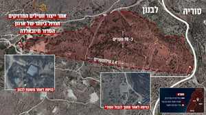 Infographic of Hezbollah missile site.