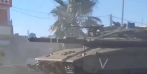 IDF tanks in Syria