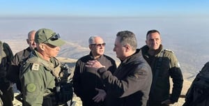 Benjamin Netanyahu on the Syrian Hermon