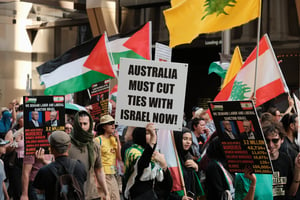 Pro-Palestine rally in Sydney Australia, October 6, 2024