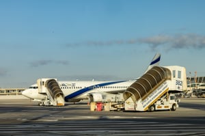 El al flights at Ben Gurion International Airport. June 17, 2024. 