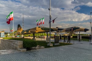 Military display in Iran