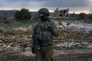 IDF soldier in Lebanon.