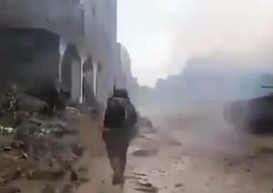 IDF soldiers operating in Beit Hanoun.