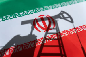 Iranian oil. Illustration.