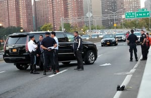 Rachmastrivka Rebbe's car plunges into sinkhole