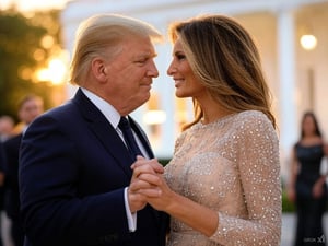 President Donald and First Lady Melania Trump